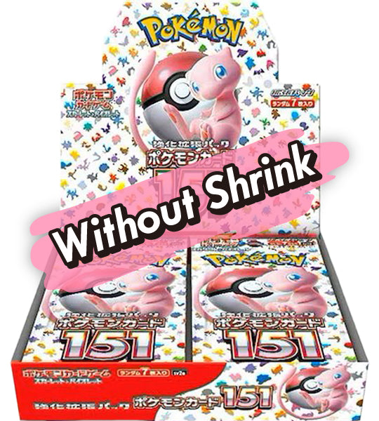 Pokemon Card151 (SV2a) Japanese Booster Box - Without Shrink Fandom Tokyo Pokemon Card151 (SV2a) Japanese Booster Box - Without Shrink Fandom Tokyo