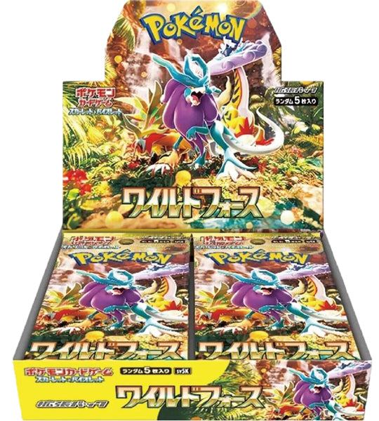 【Pokémon-Karte】Wild Force (SV5K) Japanisches Booster-Box – mit Folie
