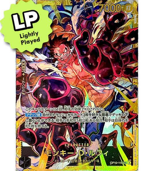 【ONE PIECE Card】MONKEY.D.LUFFY【SEC】(OP10-118) (OP-10) Japanese Single Card - Lightly Played