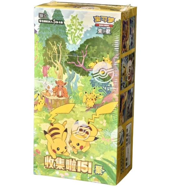 【Carta Pokemon】Pokemon Card Collect 151-Gathering (Slim Pack) (151C) Box Booster Cinese - con shrink