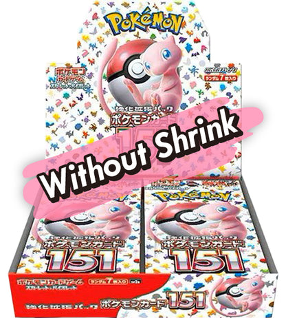 【Carte Pokémon】151 (SV2a) Boîte de Boosters Japonaise - Sans Cellophane