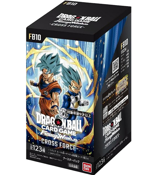 【Dragon Ball TCG Fusion World】CROSS FORCE (FB-10) Japanese Booster Box