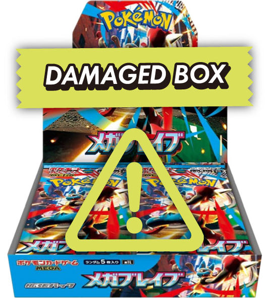 【Pokemon Card】Mega Brave (M1L) Japanese Booster Box - damaged