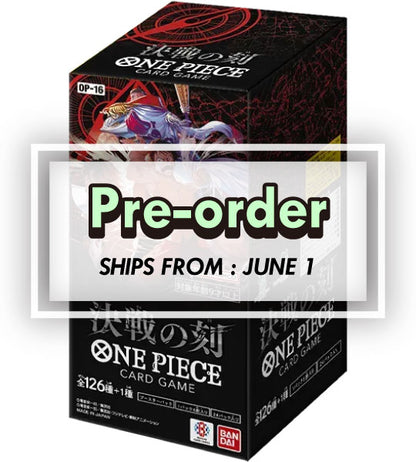 one piece card game pre order ONE PIECE Card】Moment of the Decisive Battle (OP-16) Japanese Booster –  Fandom Tokyo