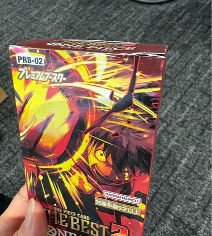 【ONE PIECE Card】ONE PIECE CARD THE BEST vol.2 (PRB-02) Japanese Booster Box - damaged