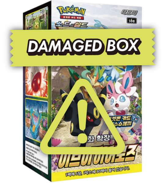 【Pokemon Card】Eevee Heroes (S6A) Korean Booster Box - damaged