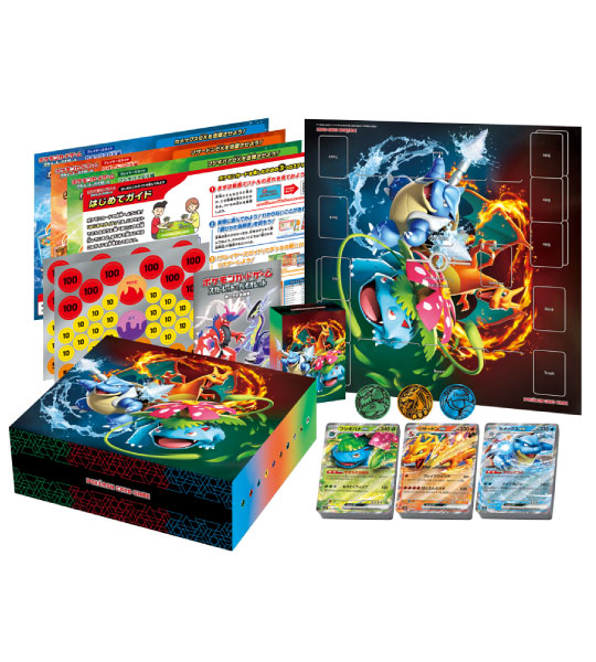 【Pokemon Card】Special Deck Set ex: Venusaur / Charizard / Blastoise (SVG) Japanese Card Accessories